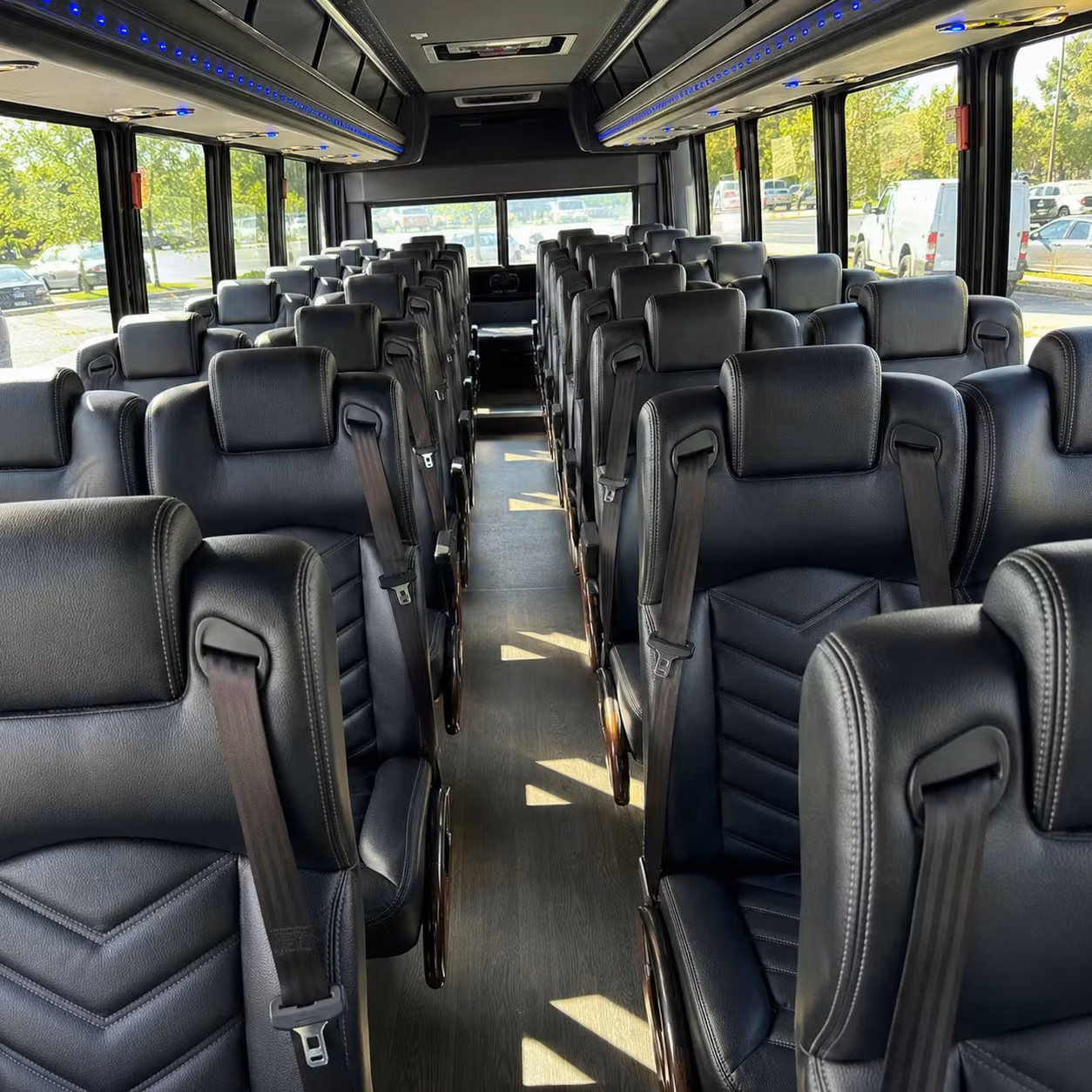 35 passenger minibus inside