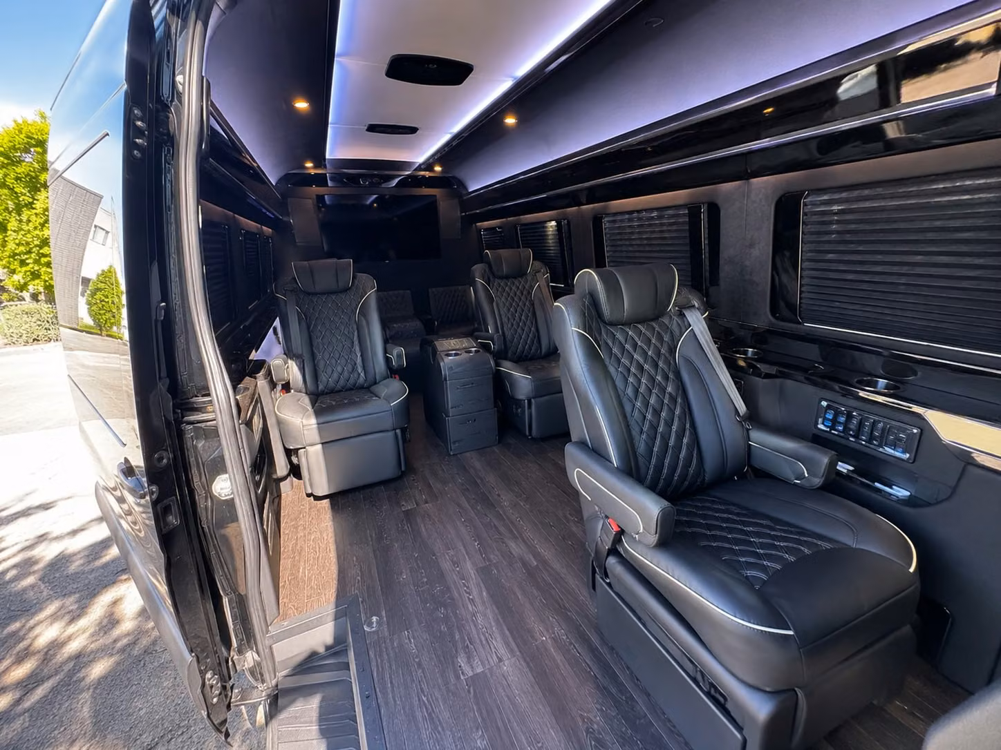 sprinter van with driver inside